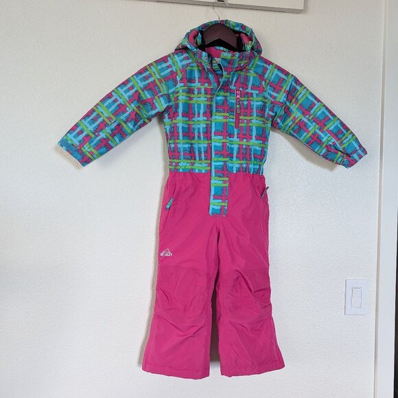 McKINLEY Girl Insulated Aquamax Winter Sport Snoboard Ski Snowsuit Bright Pink 4 - Picture 1 of 13